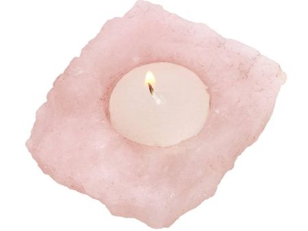 Rose Quartz Tealight Candle Holder Sale