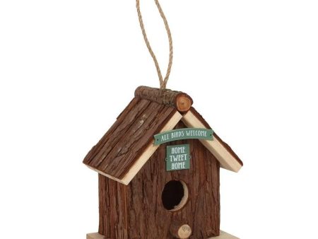 Wood Bark Bird House For Sale