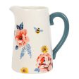 17cm Bee-utiful Floral Ceramic Flower Jug on Sale