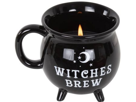 Witches Brew Cauldron Mug Candle Cheap