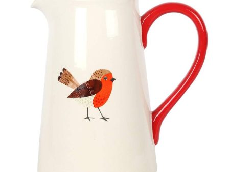 Large Robin Flower Jug Cheap