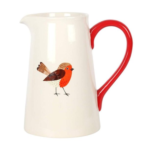 Large Robin Flower Jug Cheap