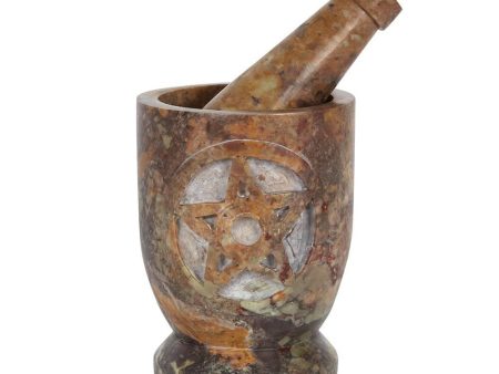 Stone Pentagram Mortar and Pestle Sale