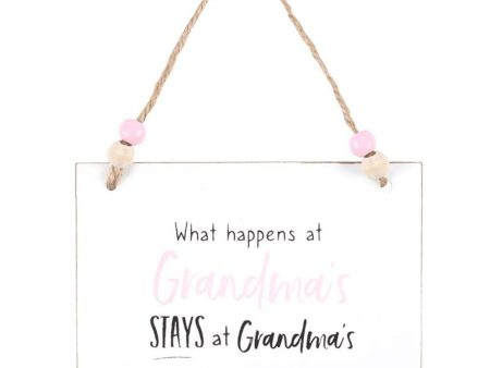 What Happens at Grandma s Hanging Sign Sale