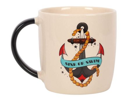 Sink Or Swim Tattoo Anchor Mug For Discount