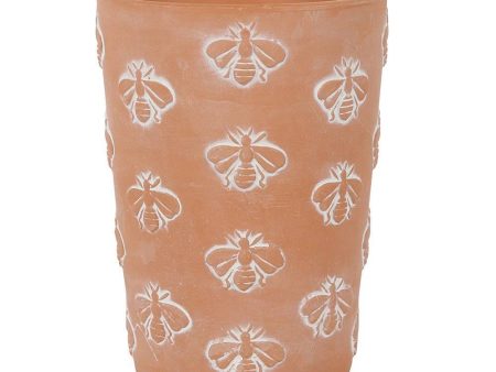 Large Terracotta Bee Pattern Plant Pot For Cheap