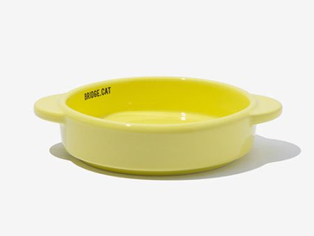 Cat Mini Pot - Lemon Cream (Glossy) Hot on Sale