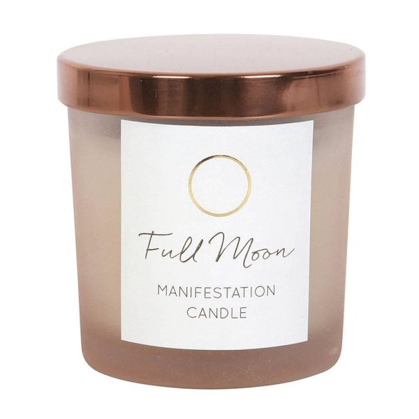 Full Moon Eucalyptus Manifestation Candle with Tiger s Eye For Discount