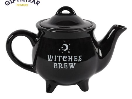 Witches Brew Black Ceramic Tea Pot Supply