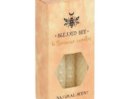 Set of 6 Cream Beeswax Spell Candles Cheap