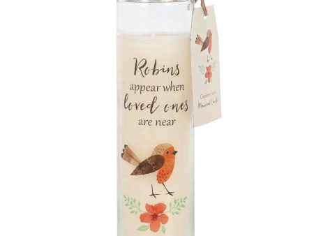 Robins Appear Cranberry Tube Candle Online