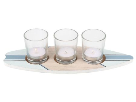 Surfboard Triple Tealight Holder For Discount