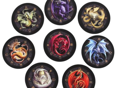 Dragons of the Sabbats Coaster Set by Anne Stokes For Cheap