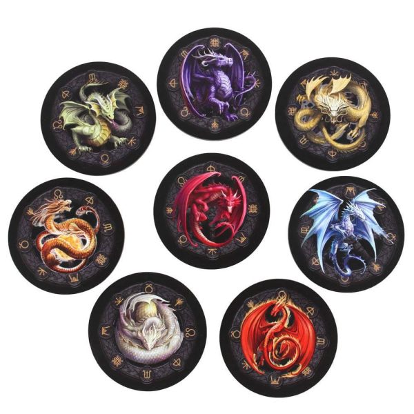 Dragons of the Sabbats Coaster Set by Anne Stokes For Cheap