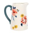 17cm Bee-utiful Floral Ceramic Flower Jug on Sale