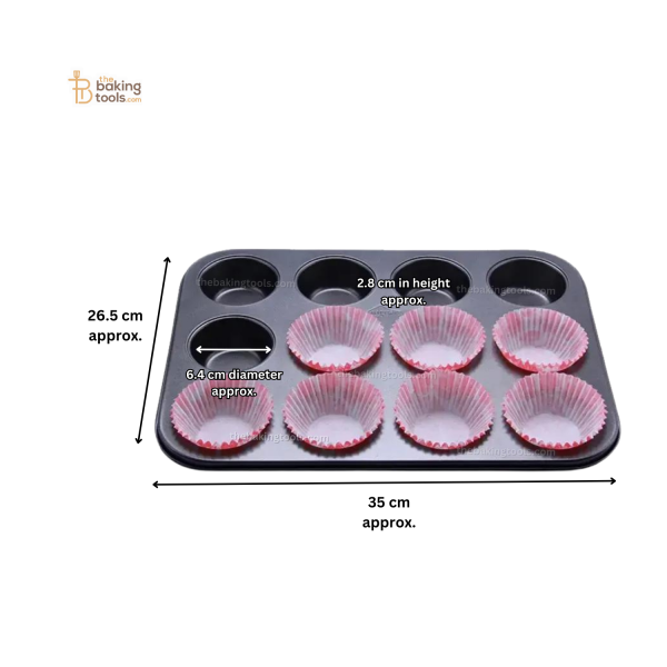 12 Cavity Muffin Tray | Cupcake Mold Tray Cheap