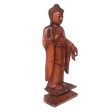 Natural Acacia Wood Standing Buddha Cheap