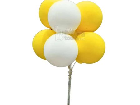 Yellow And White Balloon Soft Ball Cake Topper Online Sale