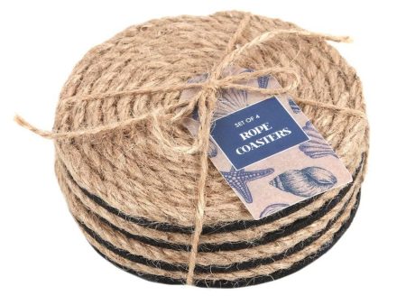 Coastal Charm Rope Coaster Set Cheap