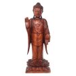 Natural Acacia Wood Standing Buddha Cheap