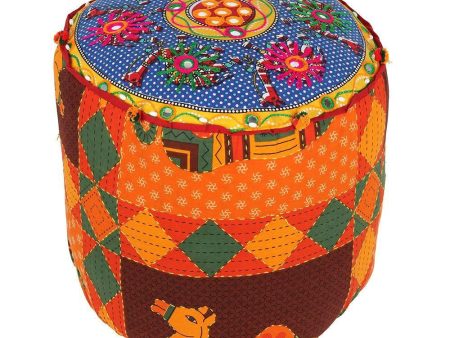 Indian Fabric Recycled Stool Discount