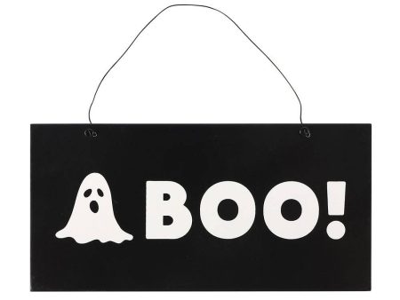 Boo Ghost Hanging Sign on Sale