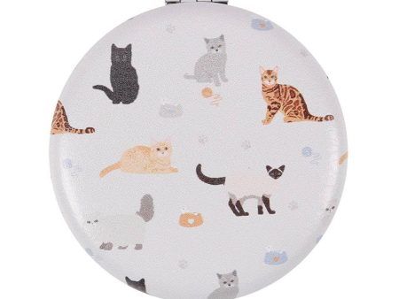 Wags & Whiskers Cat Compact Mirror For Discount