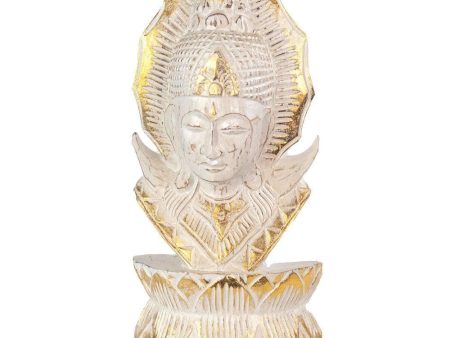 Whitewash Albasia Wood Thai Buddha Supply