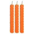 Set of 6 Orange Beeswax Spell Candles For Cheap