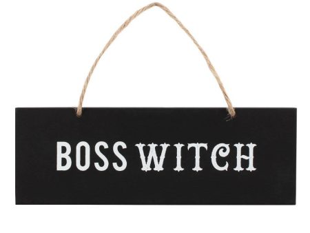 Boss Witch Wall Sign Discount