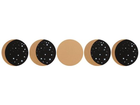 Moon Phases 5-Piece Coaster Set Sale