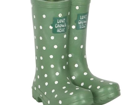 Light Green Welly Boot Planter Supply