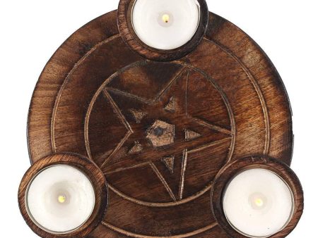 Pentagram Tea Light Candle Holder For Cheap