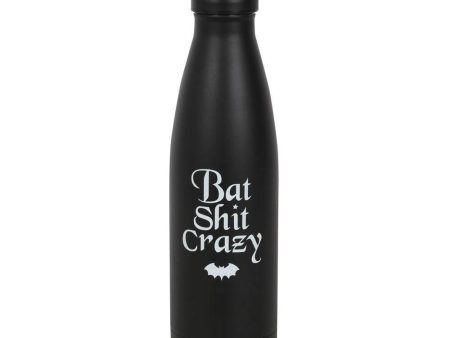 Bat Shit Crazy Metal Water Bottle Hot on Sale