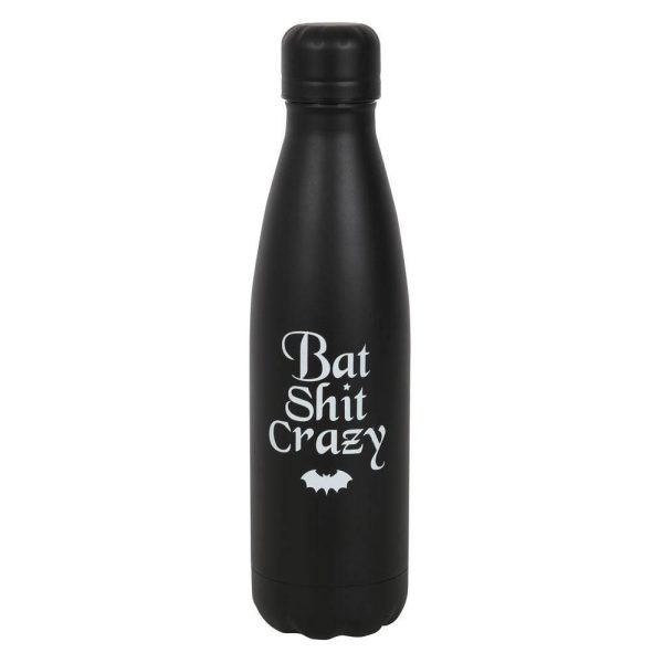 Bat Shit Crazy Metal Water Bottle Hot on Sale