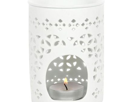 White Matte Cut Out Oil Burner For Cheap