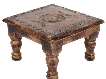 Triple Moon Altar Table with Detailed Border For Cheap