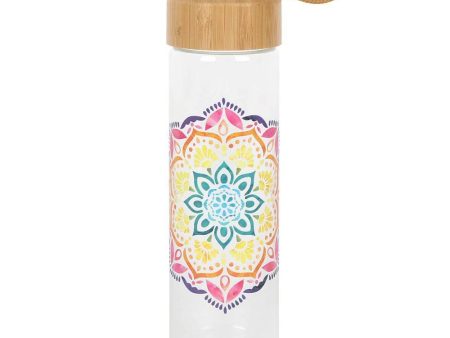 Mandala Reusable Glass Water Bottle Online Sale