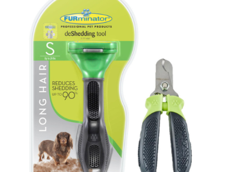 Furminator Long Hair Tool for Small Dog with Bonus Clipper For Discount