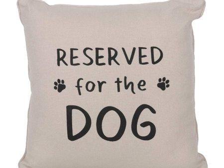 Reserved for the Dog Reversible Cushion Hot on Sale