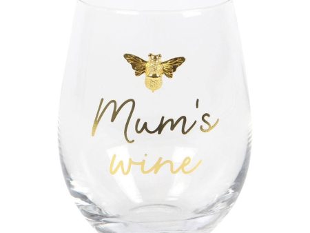 Mum s Wine Stemless Wine Glass For Sale