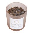 Full Moon Eucalyptus Manifestation Candle with Tiger s Eye For Discount