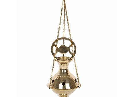 Metal Triple Moon Incense Censer Cheap