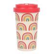 Rainbow Print Bamboo Eco Travel Mug Discount