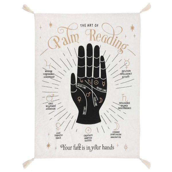 Large Palm Reading Wall Tapestry For Sale