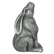 Silver Terracotta Moon Gazing Hare Garden Ornament Online Sale