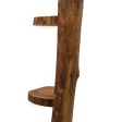 Natural Teak Log Shelve Display 3 Shelves  100cm high Supply