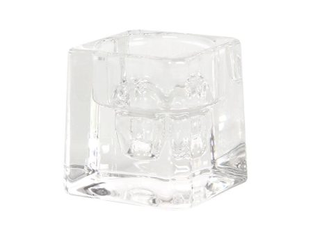 Cube Glass Candle Holder Online now