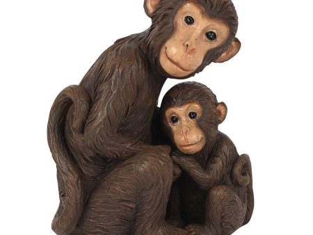 Monkey Mother and Baby Ornament Fashion