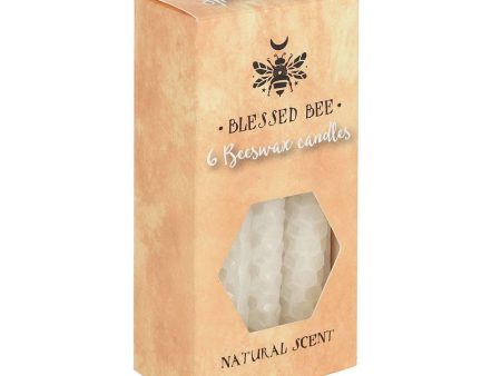 Set of 6 White Beeswax Spell Candles Online